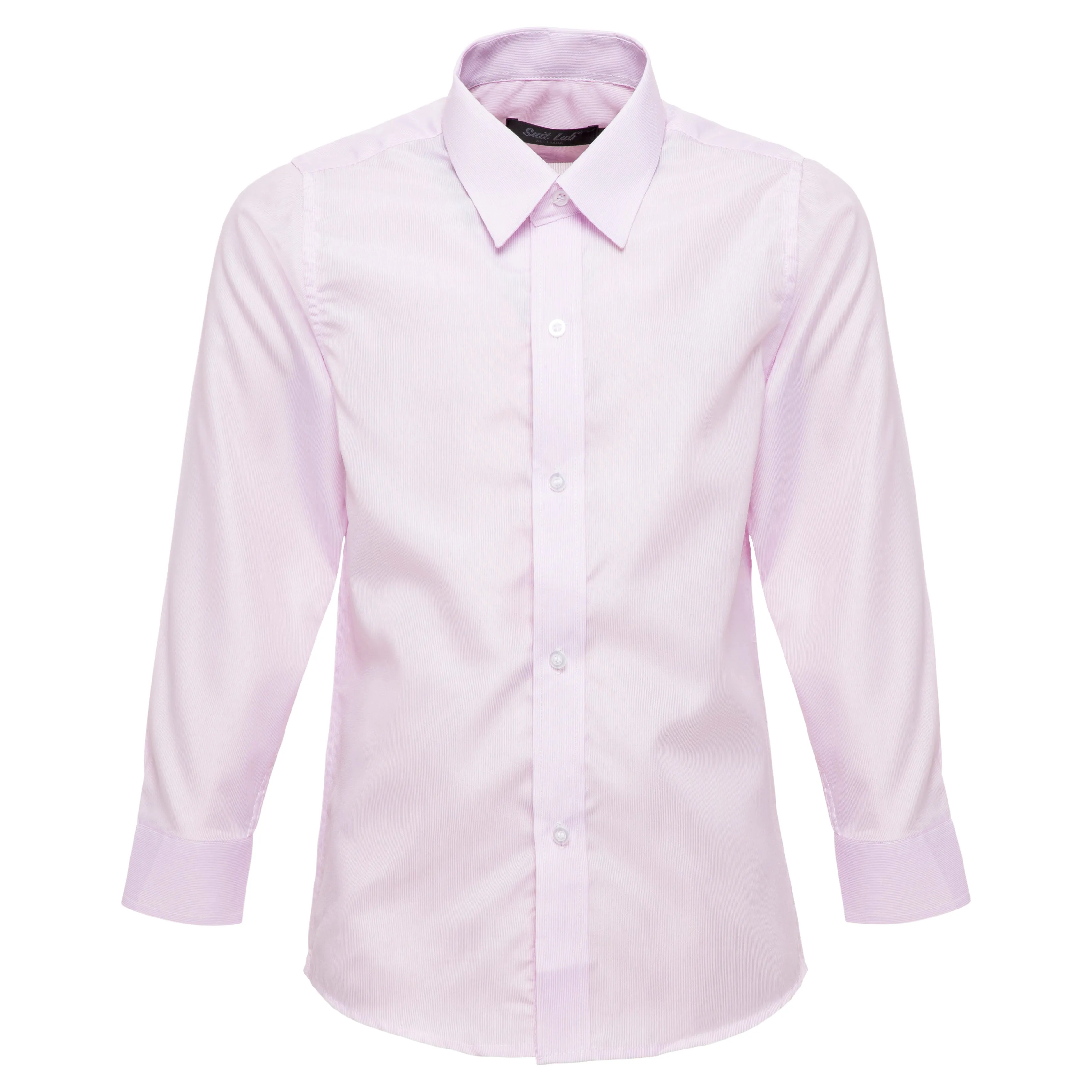 Boys Pink Striped Formal Shirt