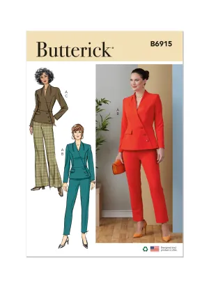 Butterick Pattern B6915 Misses' Jacket  &  Pants