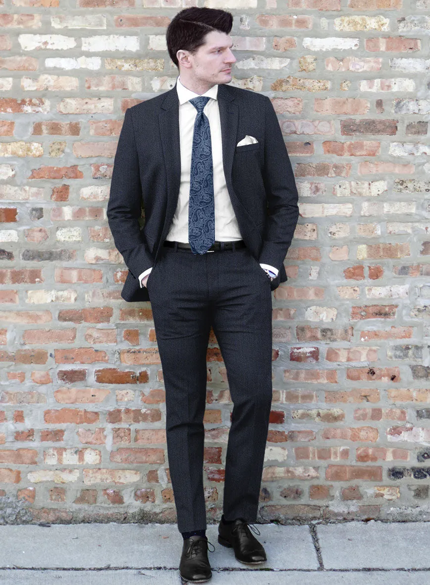 Cavalry Twill Dark Blue Wool Suit