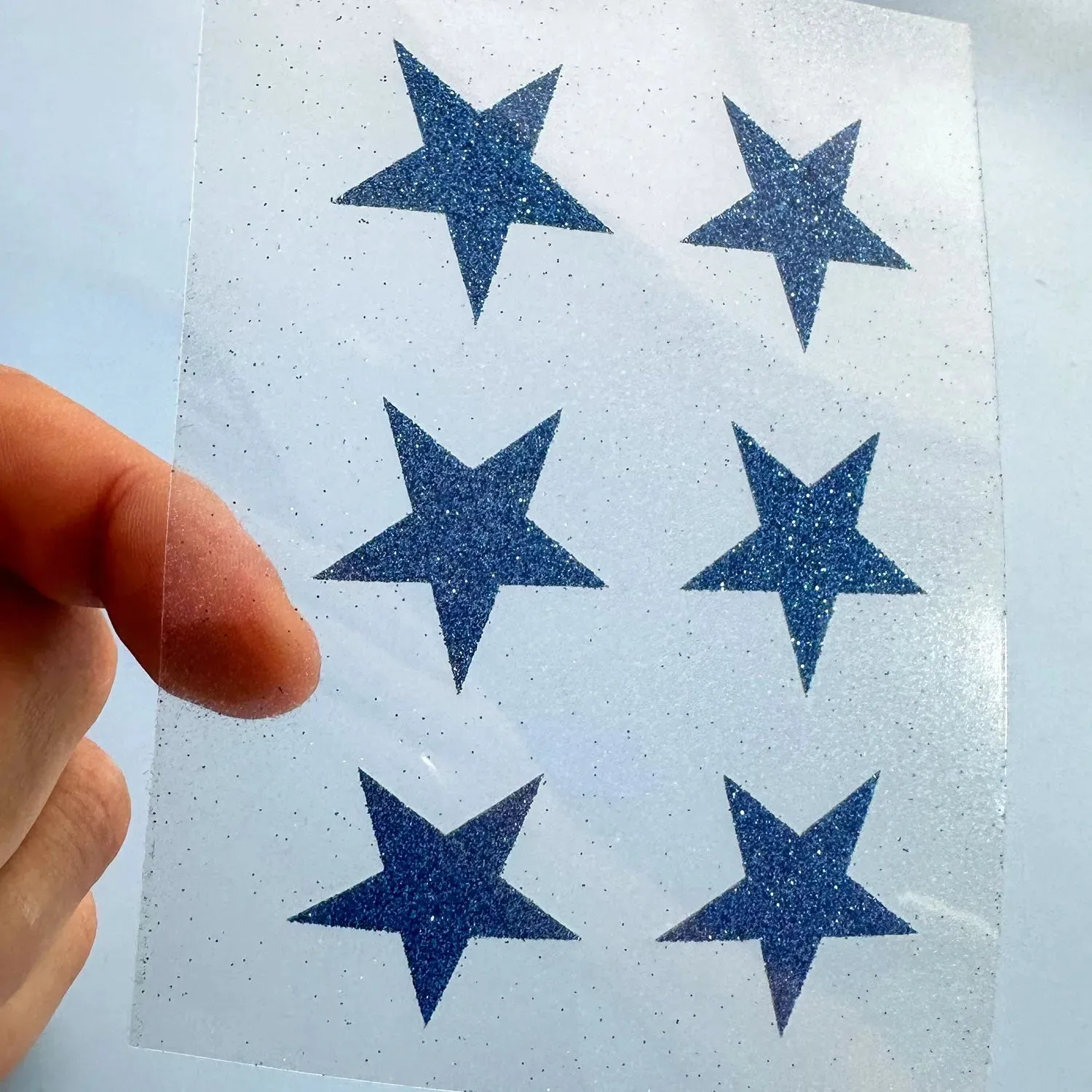 Custom Stars Iron-On Vinyl Transfer