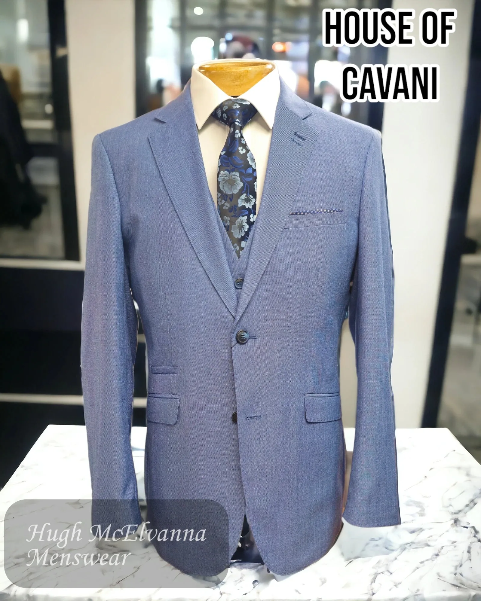 House of Cavani BLUEJAY Fashion 3Pc. Suit