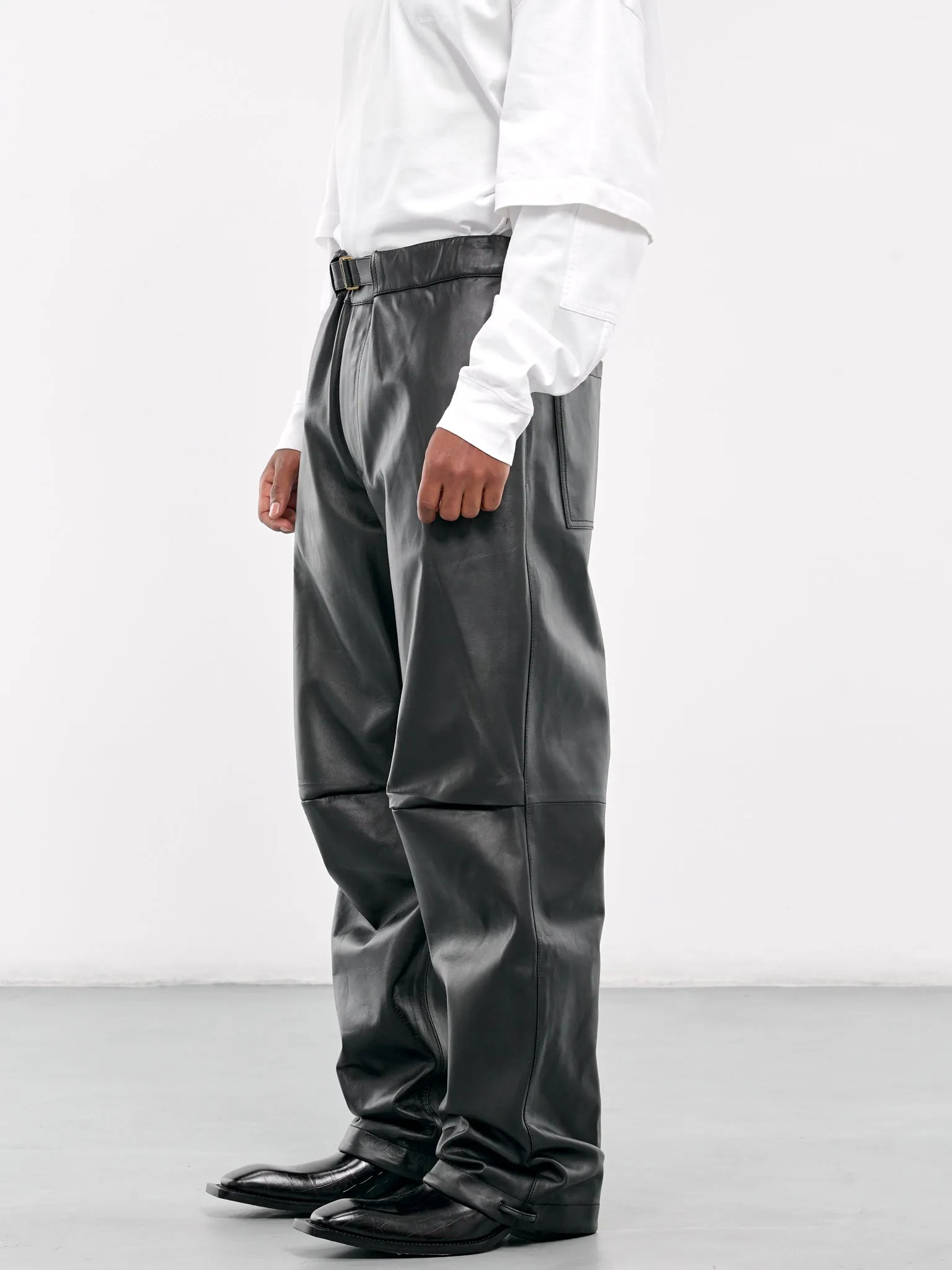 Leather Trousers (MTR09-LTP01-BLACK)