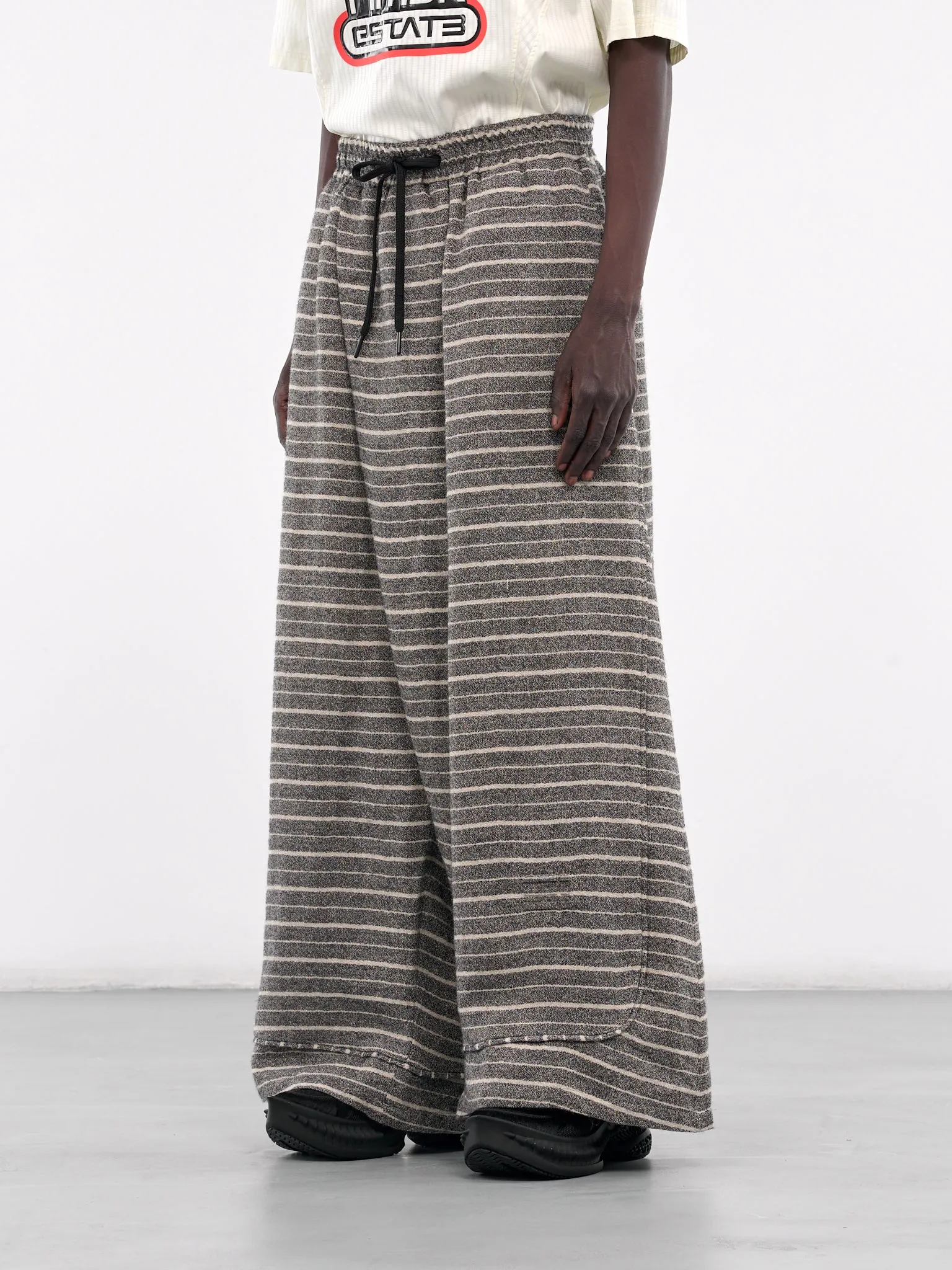 Maurice Striped Wide Pajama Pants (N3-PT-01-SBT-STRIPED-BLACK-TOW)