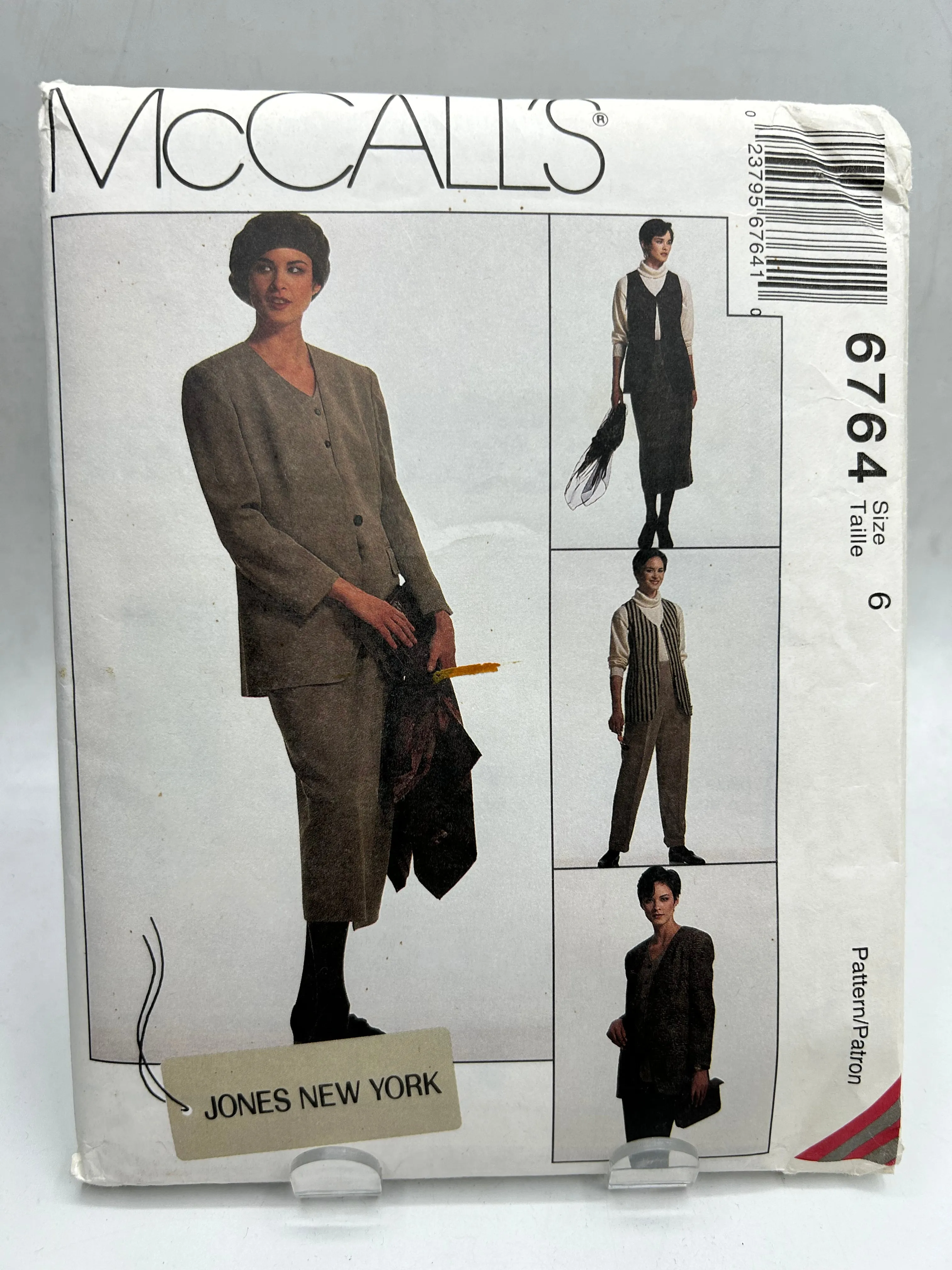 MCCALL'S Pattern, Misses' Lined Jacket, Lined Vest, Skirt & Pants (PMC6764A)