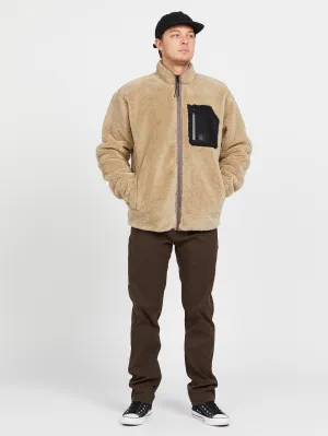 Muzzer Fuzzar Zip Jacket - Khaki