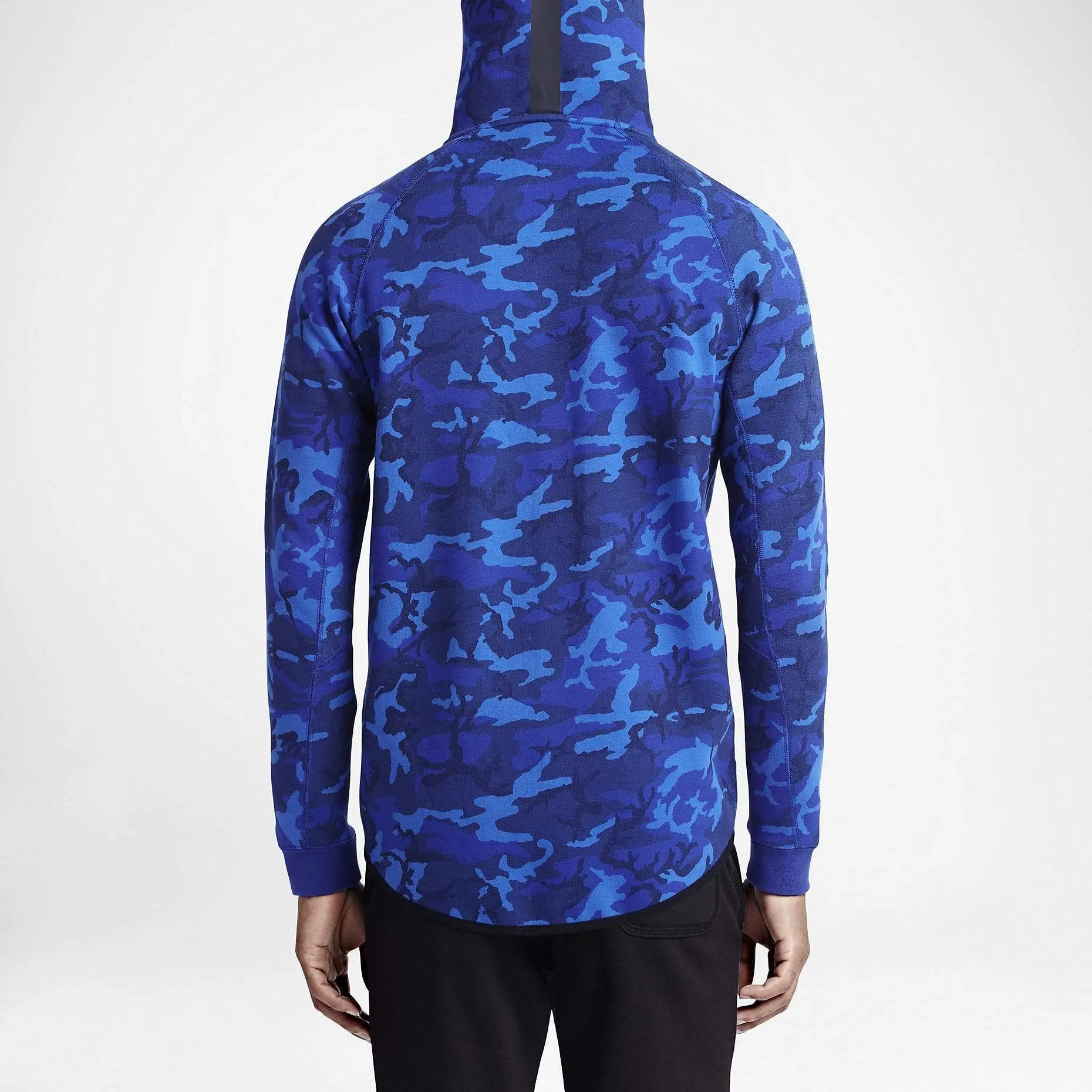 NIKE TECH FLEECE MEN'S HOODIE - BLUE CAMO