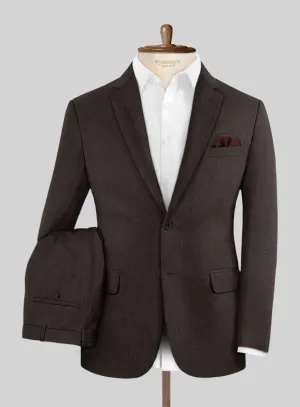 Noble Coffee Brown Wool Silk Linen Suit