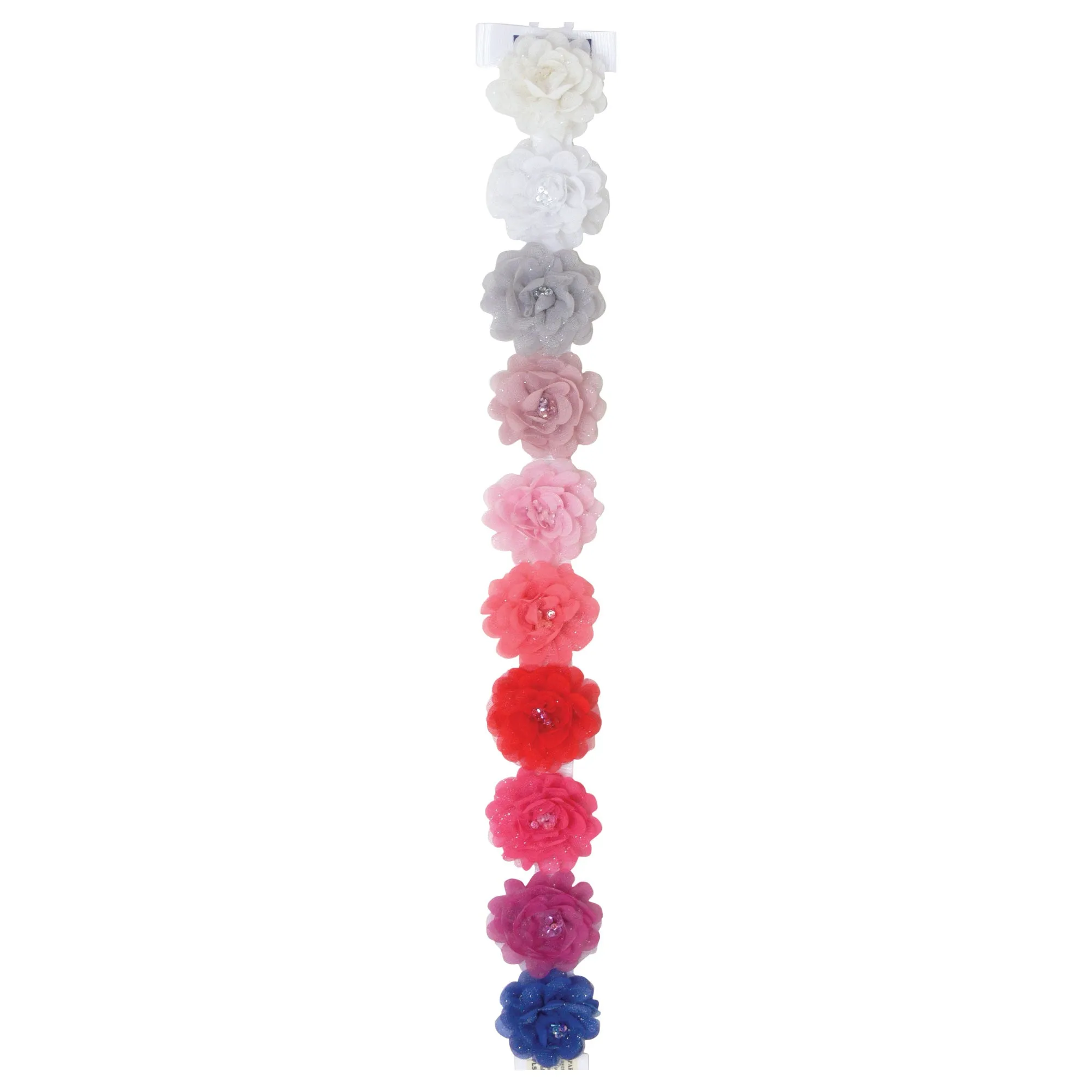 Sparkle Chiffon Flower Clip