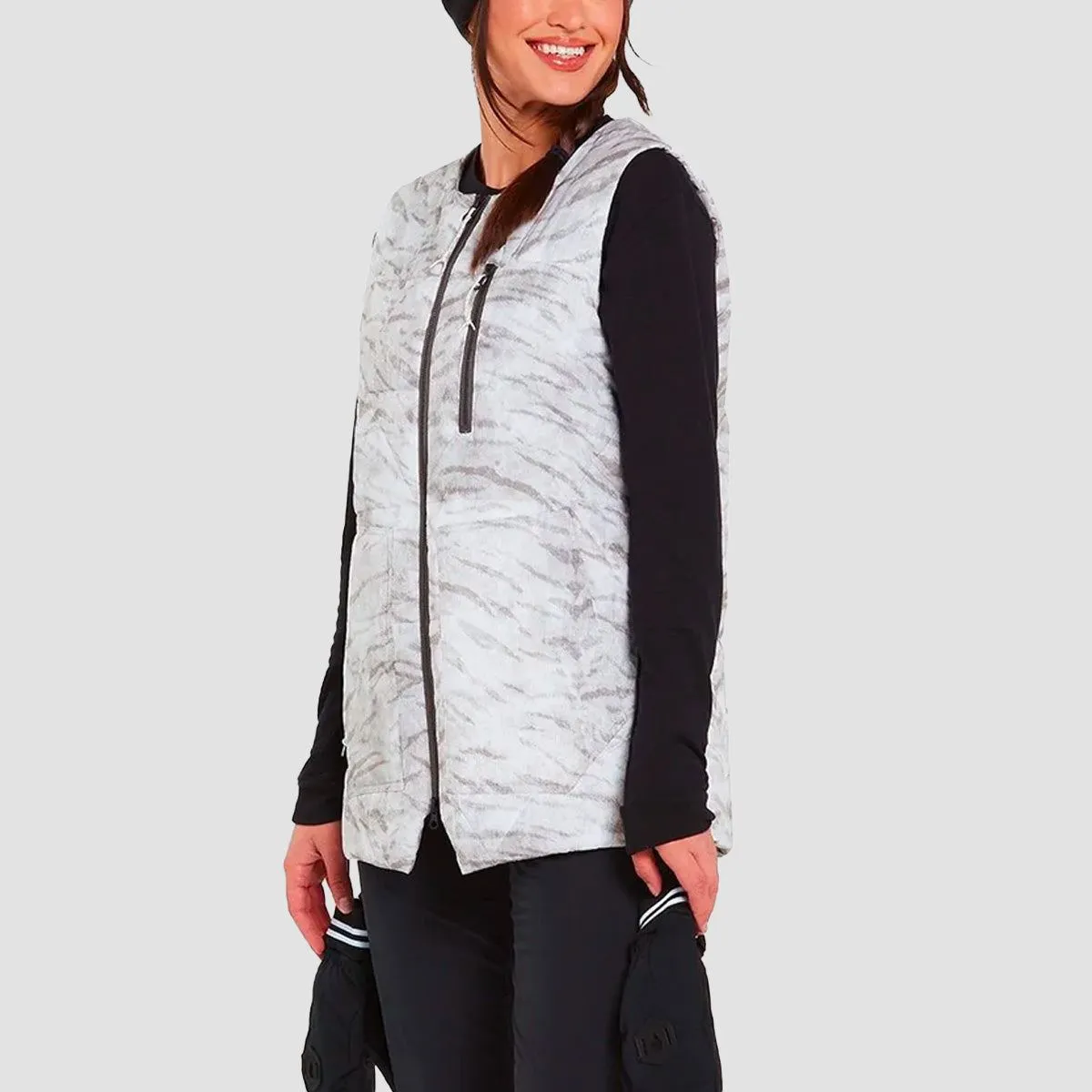 Volcom Vault 4-In-1 Snow Jacket White Tiger - Womens